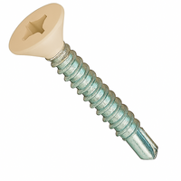 8-18 X 1 PH FLAT SDS ZINC PT.CHAMPAGNE